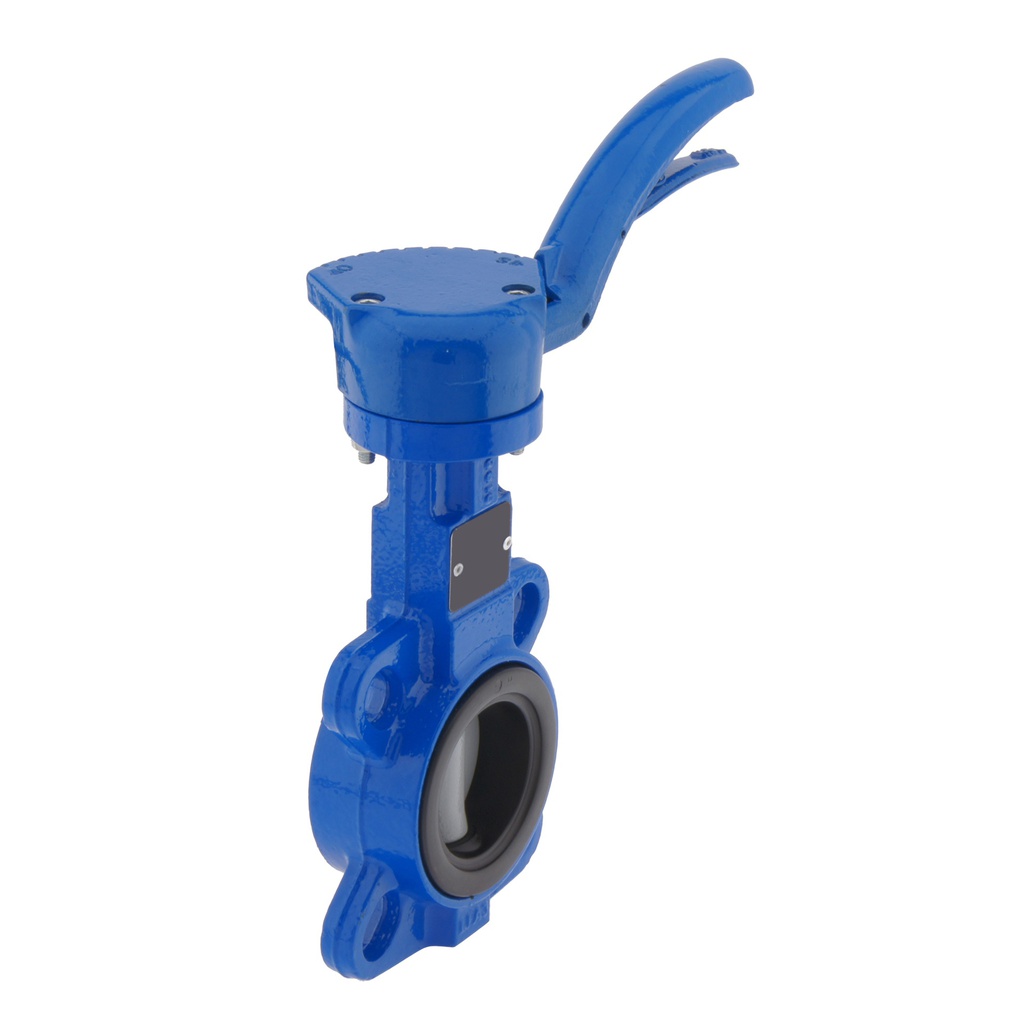 DN200 (8 inch) PN16 (Max 10 bar) Wafer Butterfly Valve GGG40-Stainless steel-FKM