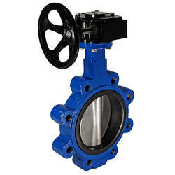 DN150 (6 inch) PN12 Lug Butterfly Valve GGG40-Stainless steel-NBR (Handwheel)