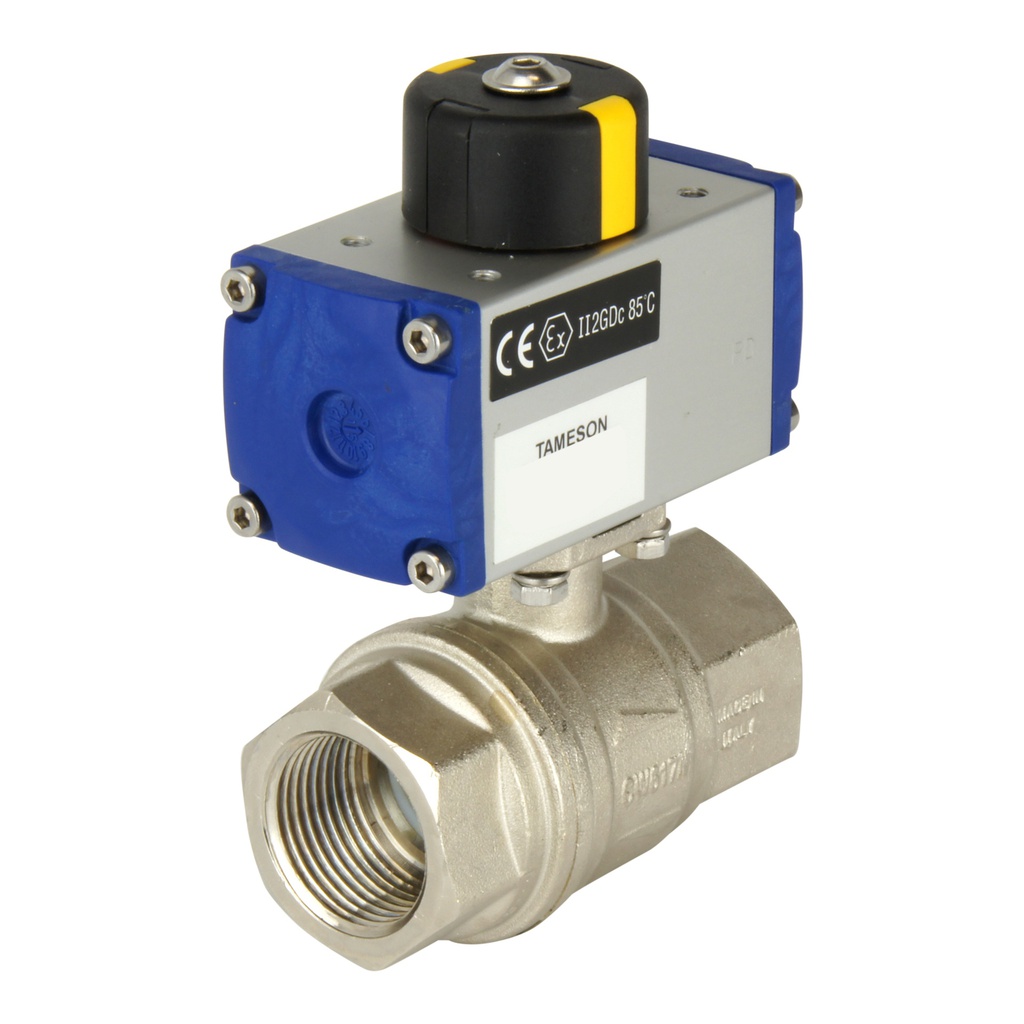 G1/4'' 2-Way Brass Pneumatic Ball Valve Double Acting - BL2BA