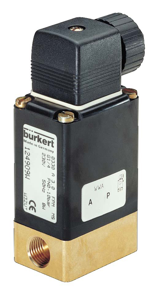 Solenoid Valve G1/4'' NC Brass EPDM -1-6bar/-15-87psi 24VDC Vacuum 0330 122865