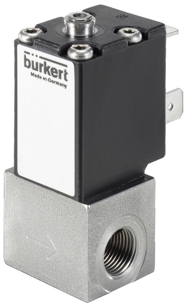 Magneetventiel G1/8'' NC RVS FKM -1-12bar/-15-174psi 24VDC 2871 238930