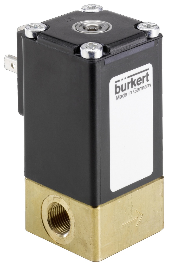 Válvula Solenoide G1/8'' NC Latón FKM -1-14bar/-15-203psi 24VDC Oxígeno Libre De Grasa/Aceite 2873 284699