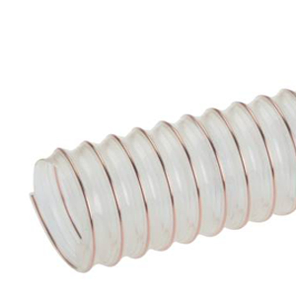 Antistatic PUR pressure and suction hose 20 mm (ID) 30 mm (BR) 1 m food-grade