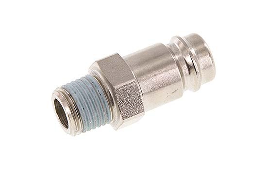 Hardened steel DN 10 Air Coupling Plug R 1/4 inch Male