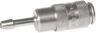 Nickel-plated Brass DN 2.7 (Micro) Air Coupling Socket 3 mm Hose Pillar