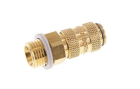 Brass DN 2.7 (Micro) Air Coupling Socket G 1/8 inch Male