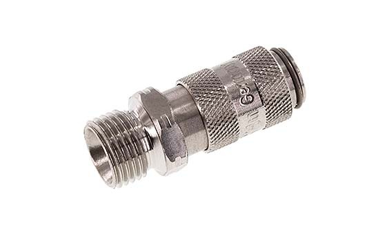 Acero inoxidable 316L DN 2,7 (Micro) Acoplamiento de aire Enchufe G 1/8 pulg Macho