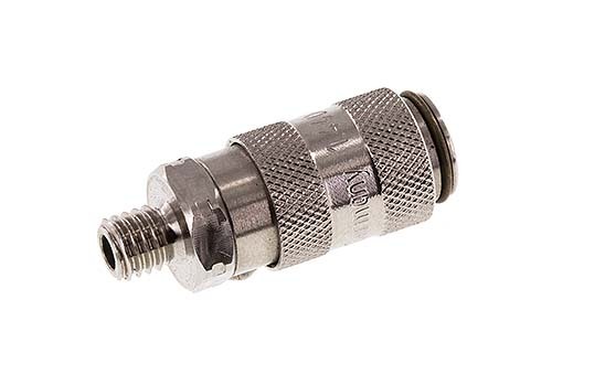 Acero inoxidable 316L DN 2,7 (Micro) Acoplamiento de aire Enchufe M5 Macho