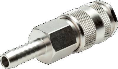 Nickel-plated Brass DN 5.5 (Orion) Air Coupling Socket 10 mm Hose Pillar