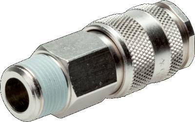 Laiton nickelé DN 5.5 (Orion) Coupleur pneumatique Douille R 1/2 pouce Mâle