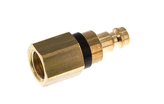 Brass DN 5 Black Air Coupling Plug G 1/4 inch Female