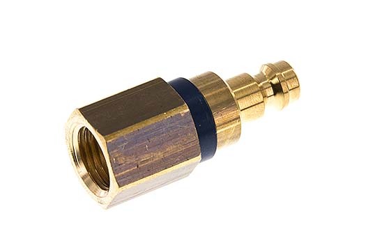 Brass DN 5 Blue Air Coupling Plug G 1/4 inch Female