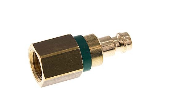 Brass DN 5 Green Air Coupling Plug G 1/4 inch Female