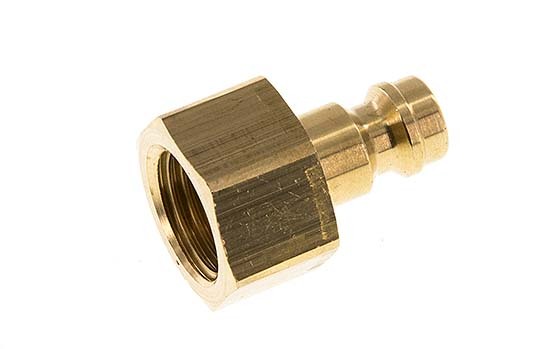 Brass DN 5 Air Coupling Plug G 1/4 inch Female