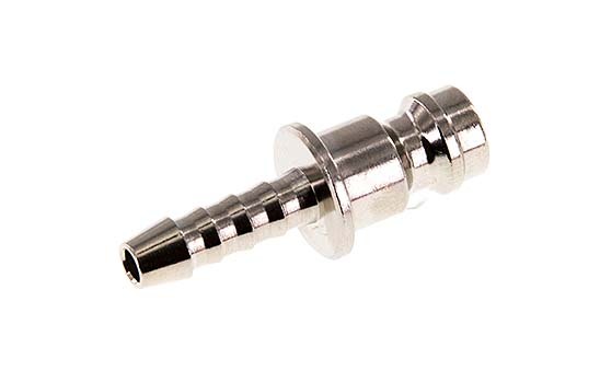 Nickel-plated Brass DN 5 Air Coupling Plug 4 mm Hose Pillar