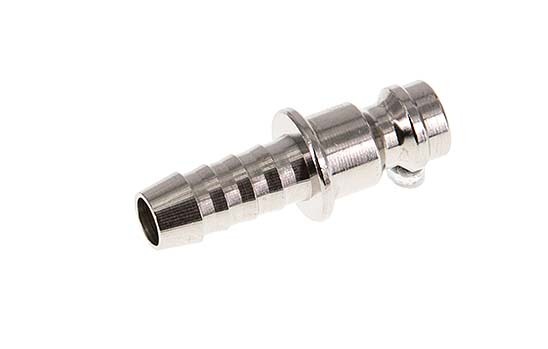 Nickel-plated Brass DN 5 Air Coupling Plug 6 mm Hose Pillar