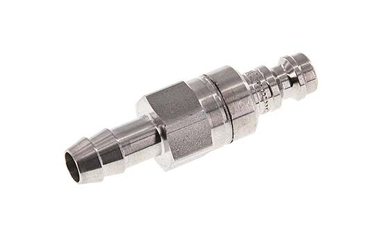 Acier inoxydable 306L DN 5 Air Coupling Plug 8 mm Hose Pillar Double Shut-Off