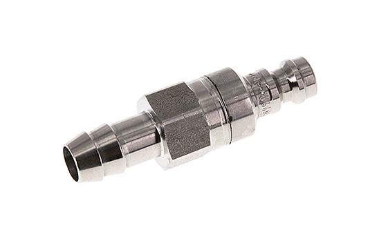 Acier inoxydable 306L DN 5 Air Coupling Plug 9 mm Hose Pillar Double Shut-Off