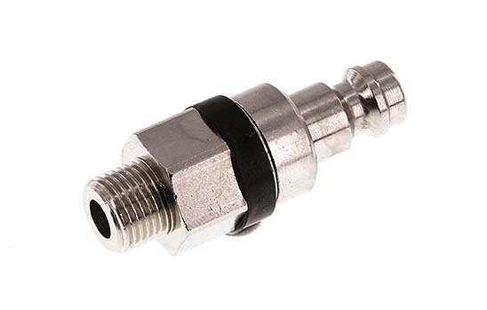 Nickel-plated Brass DN 5 Black Air Coupling Plug G 1/8 inch Male