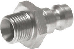 Stainless Steel 316L DN 5 Air Coupling Plug G 3/8 inch Male