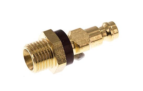 Brass DN 5 Brown-Coded Air Coupling Plug G 1/4 inch Male