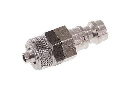 Acier inoxydable DN 5 Air Coupling Plug 4x6 mm Union Nut