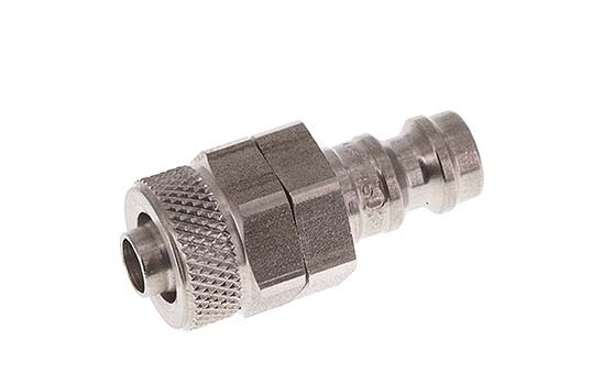 Acier inoxydable Coupleur d'air DN 5 Bouchon 6x8 mm Écrou-raccord