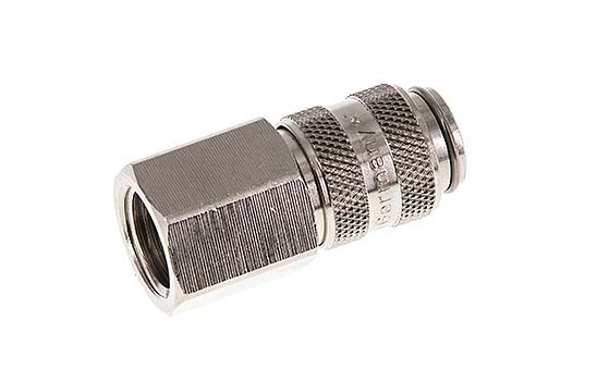 Nickel-plated Brass DN 5 Air Coupling Socket G 1/4 inch Female