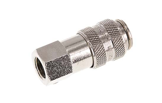 Nickel-plated Brass DN 5 Air Coupling Socket G 1/8 inch Female