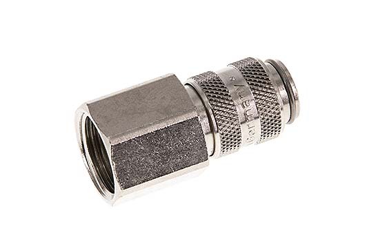 Nickel-plated Brass DN 5 Air Coupling Socket G 3/8 inch Female