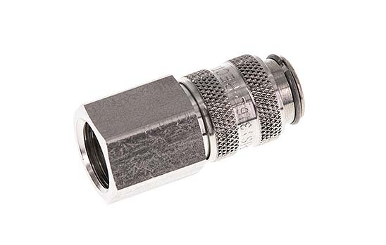 Stainless Steel 316L DN 5 Air Coupling Socket G 1/4 inch Female