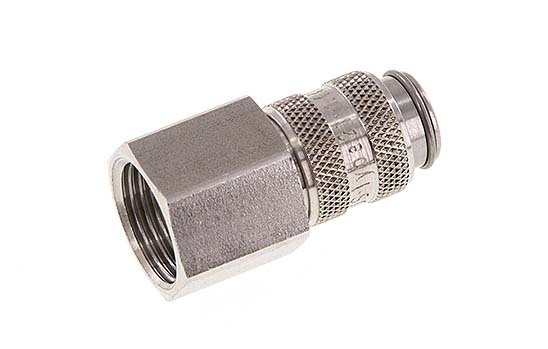 Stainless Steel 316L DN 5 Air Coupling Socket G 3/8 inch Female