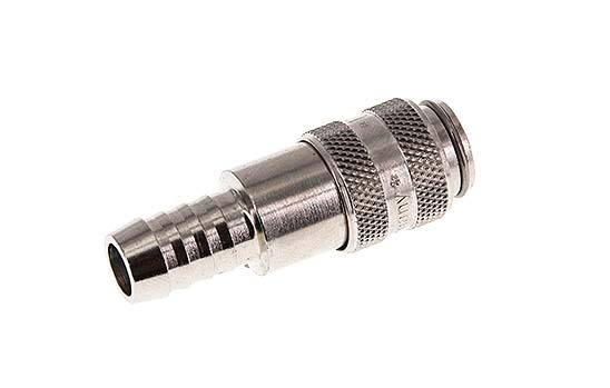 Nickel-plated Brass DN 5 Air Coupling Socket 9 mm Hose Pillar