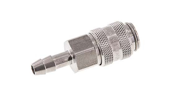 Stainless steel DN 5 Air Coupling Socket 6 mm Hose Pillar