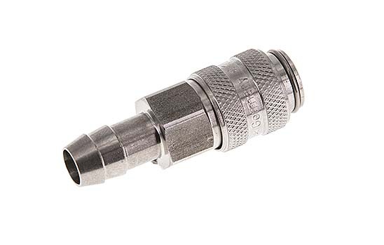 Stainless steel DN 5 Air Coupling Socket 9 mm Hose Pillar