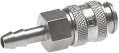 Stainless Steel 316L DN 5 Air Coupling Socket 4 mm Hose Pillar