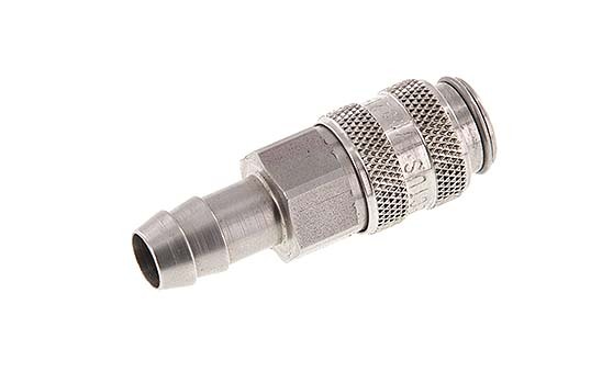 Stainless Steel 316L DN 5 Air Coupling Socket 9 mm Hose Pillar