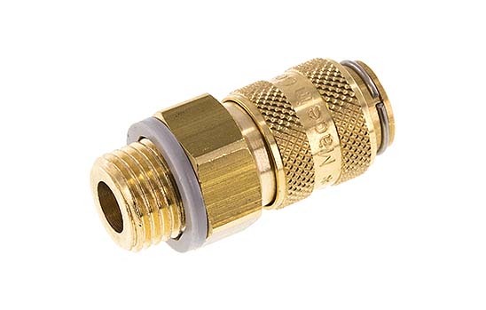 Brass DN 5 Air Coupling Socket G 1/4 inch Male