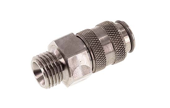 Acier inoxydable 306L DN 5 Air Coupling Socket G 1/4 inch Male