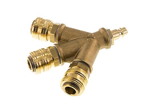 Brass DN 7.2 (Euro) Air Coupling 3-way 038