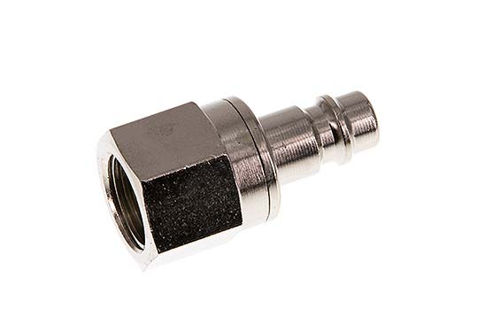 Nickel-plated Brass DN 7.2 (Euro) Air Coupling Plug G 3/8 inch Female Double Shut-Off