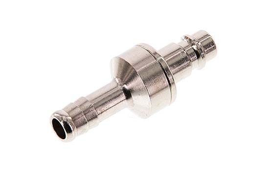 Nickel-plated Brass DN 7.2 (Euro) Air Coupling Plug 9 mm Hose Pillar Double Shut-Off