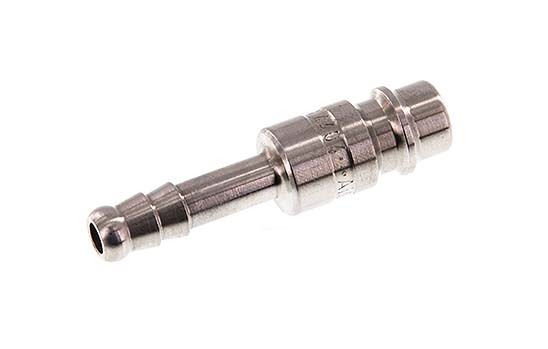 Stainless Steel 316L DN 7.2 (Euro) Air Coupling Plug 6 mm Hose Pillar