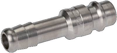 Stainless Steel 316L DN 7.2 (Euro) Air Coupling Plug 10 mm Hose Pillar Double Shut-Off