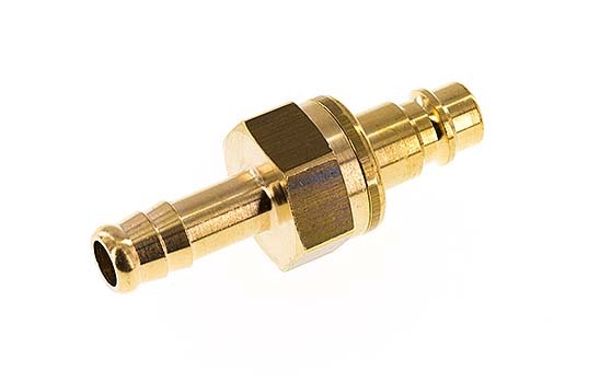 Brass DN 7.2 (Euro) Air Coupling Plug 9 mm Hose Pillar Safety