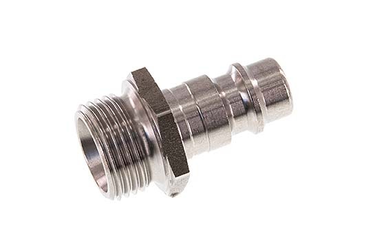 Stainless steel DN 7.2 (Euro) Air Coupling Plug G 3/8 inch Male