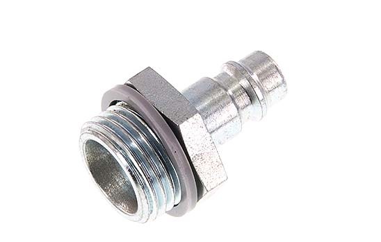 Hardened steel DN 7.2 (Euro) Air Coupling Plug G 1/2 inch Male