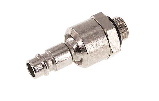 Steel DN 7.2 (Euro) Air Coupling Plug G 1/4 inch Male Rotary Joint