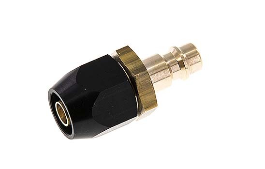 Brass DN 7.2 (Euro) Air Coupling Plug 8x14 mm Union Nut