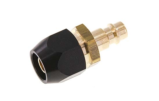 Brass DN 7.2 (Euro) Air Coupling Plug 9x15 mm Union Nut